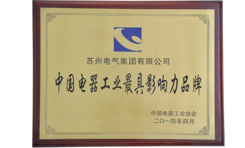 中國電器工業(yè)最具影響力品牌