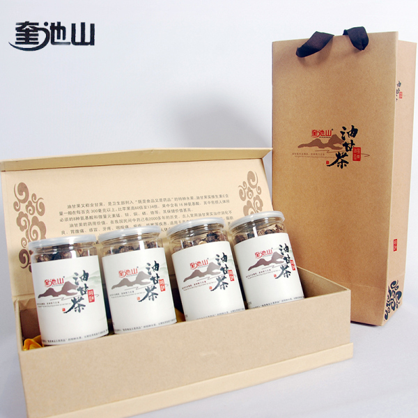 正宗奎池山厂家直销优质油甘茶 油甘子 礼盒装$128元/盒/4瓶