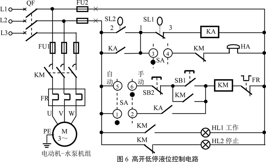 干簧管液位控制电路