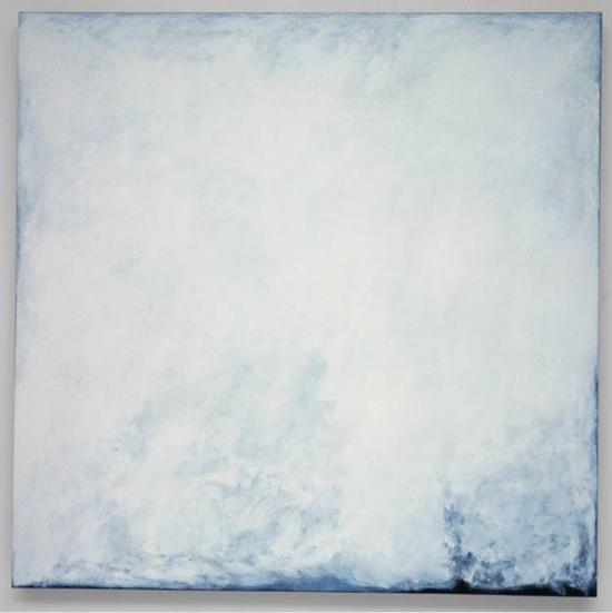 Series #11 (White) , 2003.oil on canvas,106.7 cm x 106.7 cm.