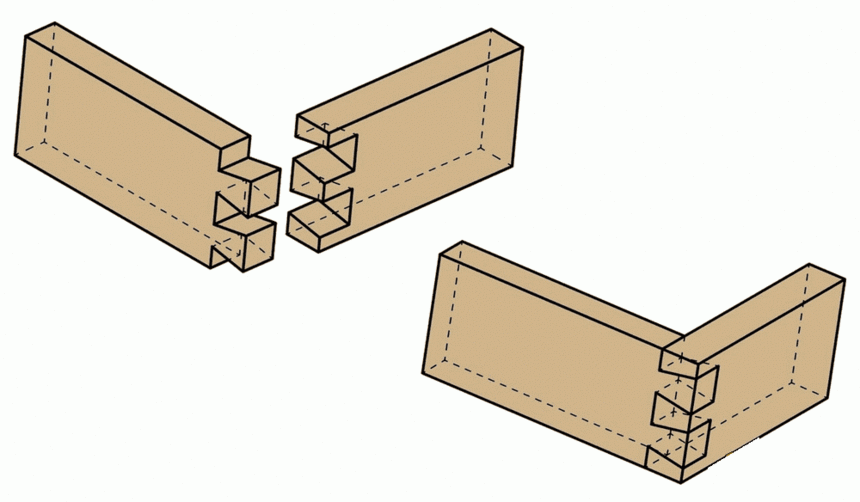 机密 一级 十类木部件连接方式榫卯是在两个木构件上所采用的一种凹凸