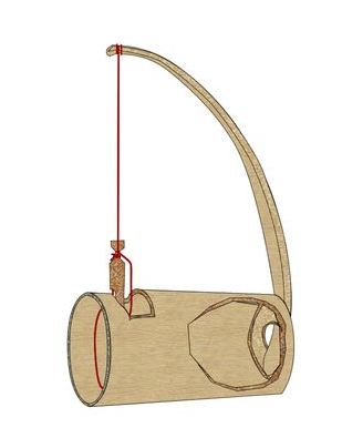 如何使用竹筒制作捕鼠器