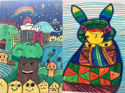 绘画展天性 --建中学校开展二年级创意儿童画展示活动