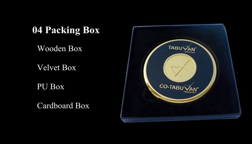 luxury gifts custom logo metal gold cup coaster