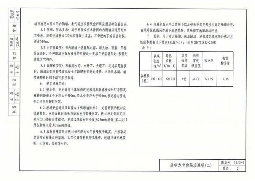 图集 建筑图集 河北-12j图集 12j3-4《轻质内隔墙》  上一