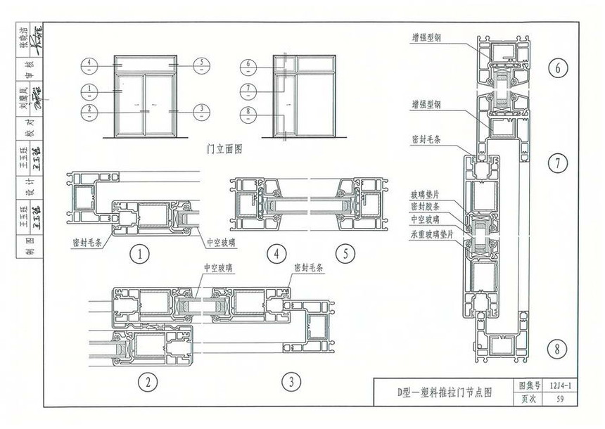 图集 建筑图集 河北-12j图集 12j4-1《常用门窗》