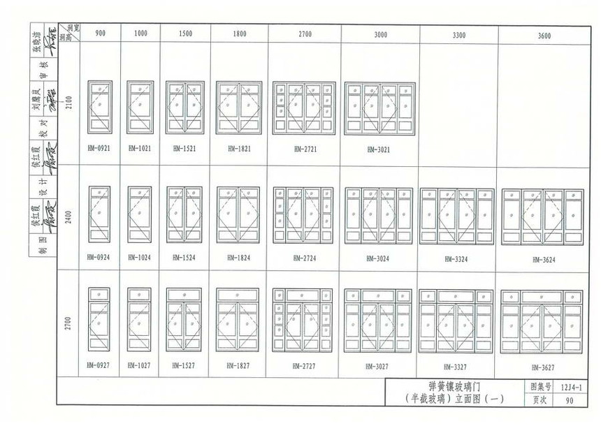 图集 建筑图集 河北-12j图集 12j4-1《常用门窗》