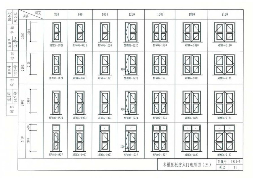 图集 建筑图集 河北-12j图集 12j4-2《专用门窗》