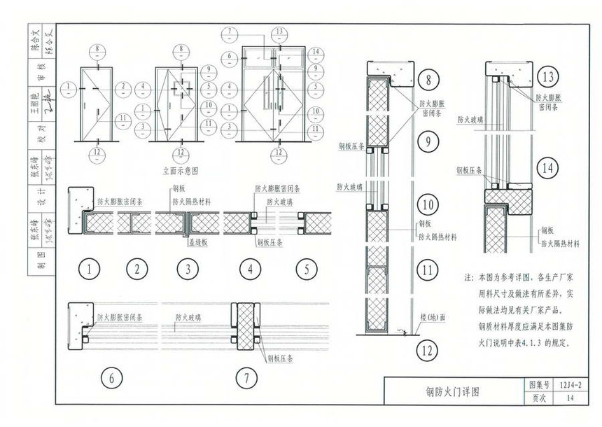 图集 建筑图集 河北-12j图集 12j4-2《专用门窗》