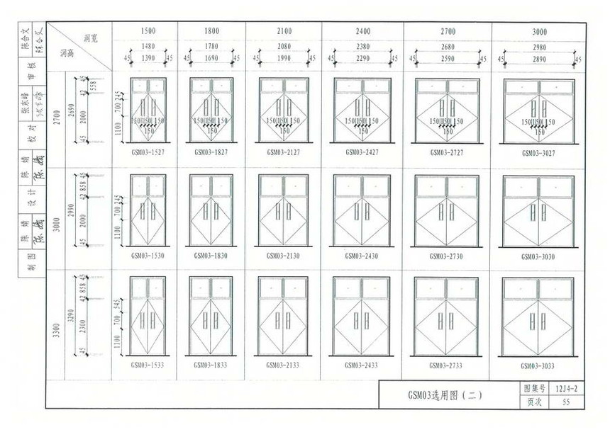 图集 建筑图集 河北-12j图集 12j4-2《专用门窗》