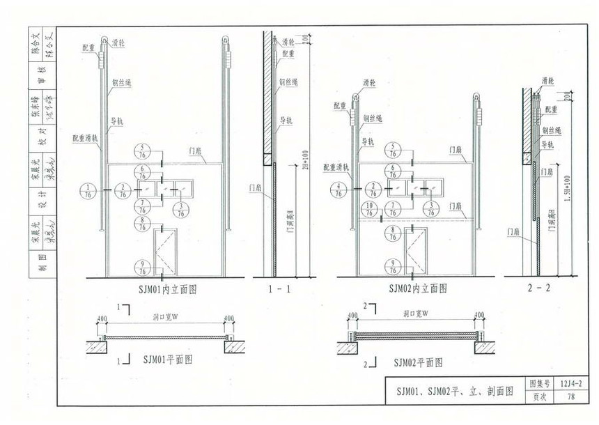 图集 建筑图集 河北-12j图集 12j4-2《专用门窗》