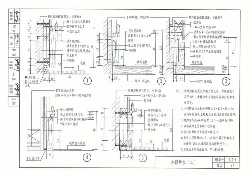 建筑图集 河北-12j图集 12j7-1《内装修-墙面,楼地面》