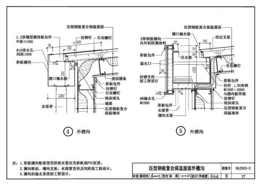 06j925-2-钢结构屋面图集