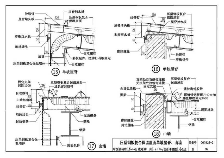 06j925-2-钢结构屋面图集