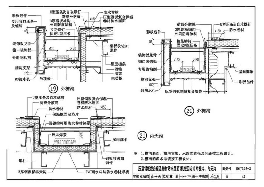 06j925-2-钢结构屋面图集