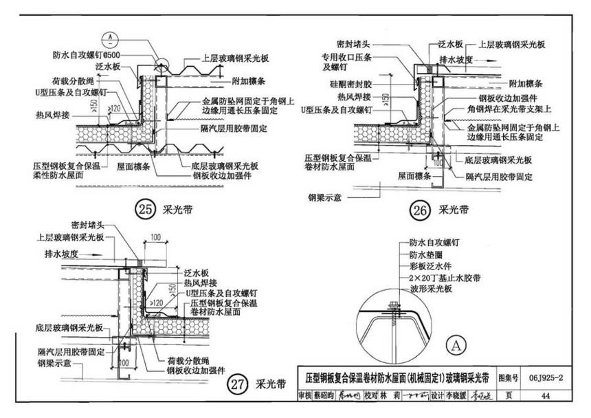 06j925-2-钢结构屋面图集