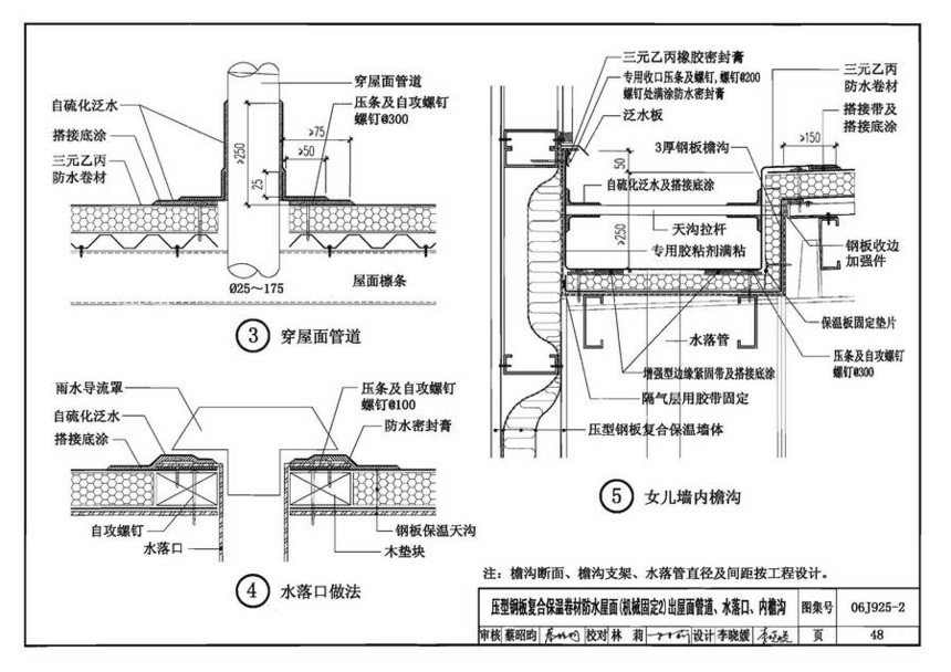 06j925-2-钢结构屋面图集