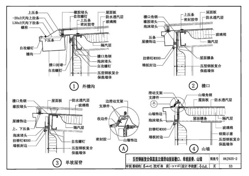 06j925-2-钢结构屋面图集