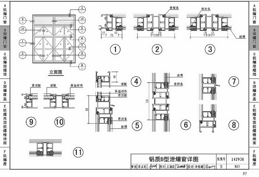 图集 建筑图集 国标-系列图集 14j938 -抗爆,泄爆  上一&