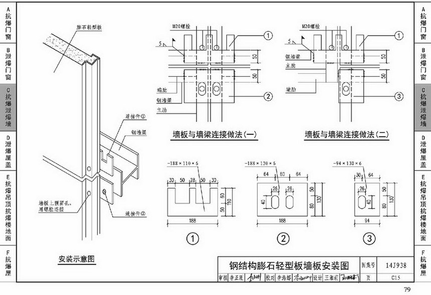 图集 建筑图集 国标-系列图集 14j938 -抗爆,泄爆  上一&