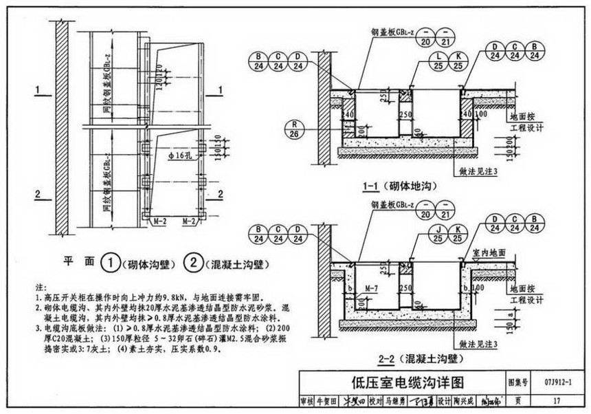 图集 建筑图集 国标-系列图集 07j912-1-变配电所建筑构造  上&