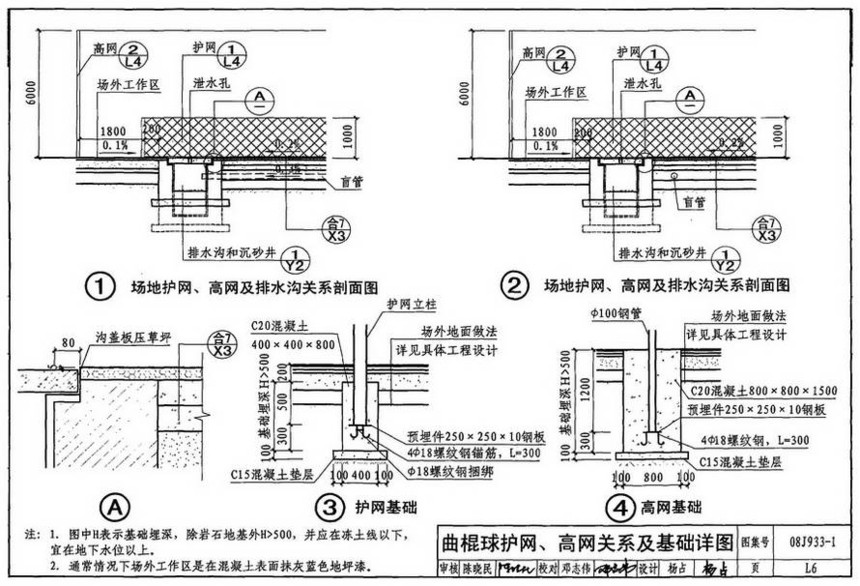 图集 建筑图集 国标-系列图集 08j933-1-体育场地与设施(一)  下