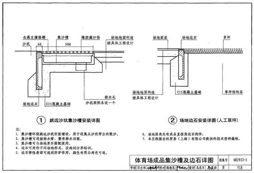 图集 建筑图集 国标-系列图集 08j933-1-体育场地与设施(一)  下