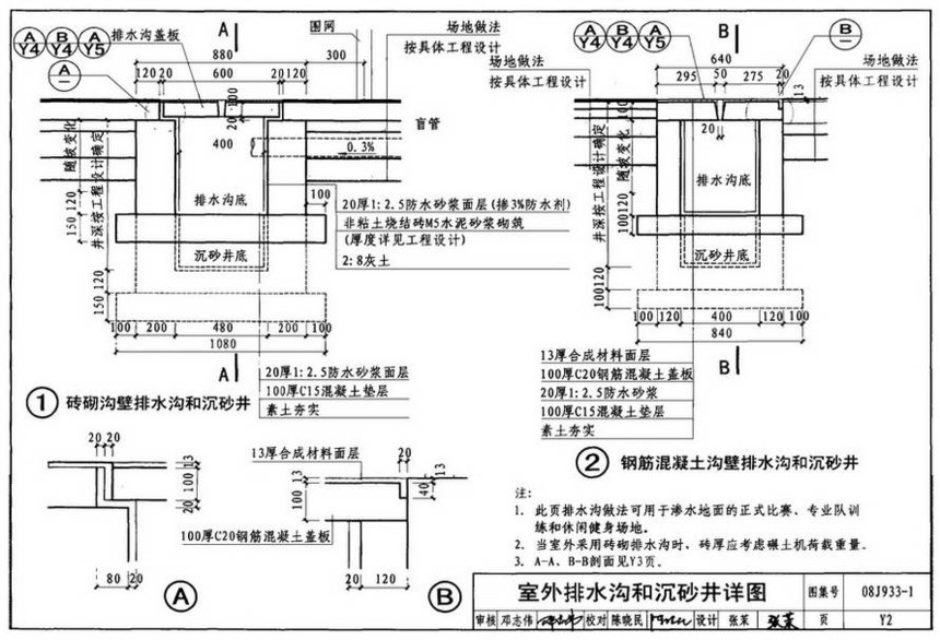 图集 建筑图集 国标-系列图集 08j933-1-体育场地与设施(一)  下