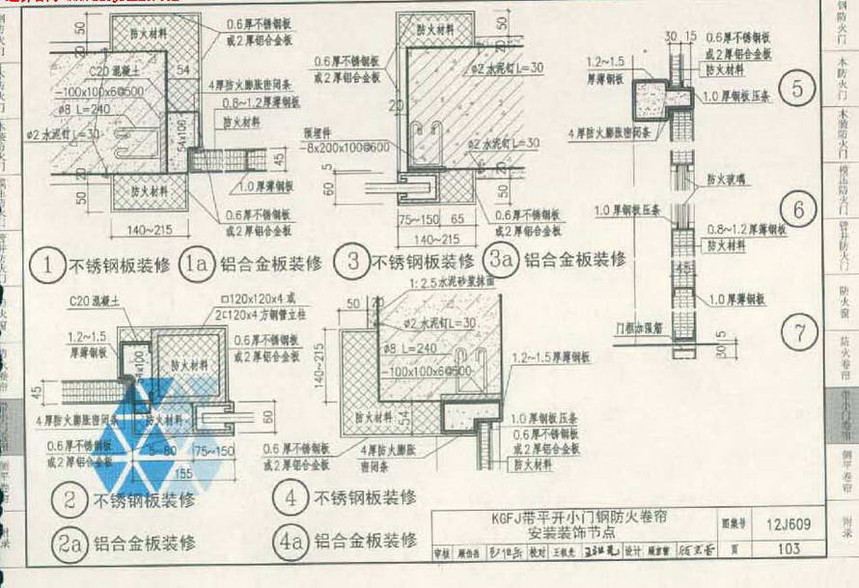 12j609-防火门窗图集