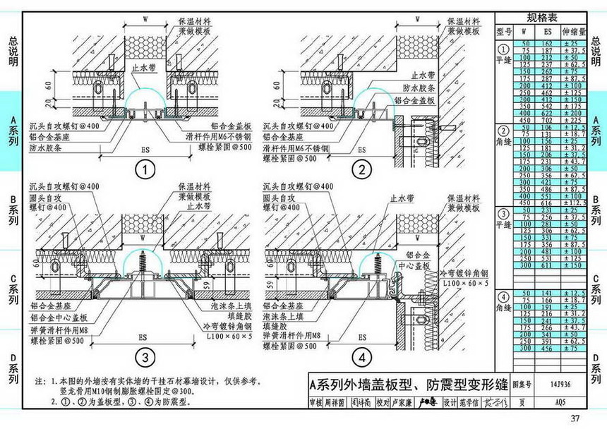 14j936-变形缝建筑构造