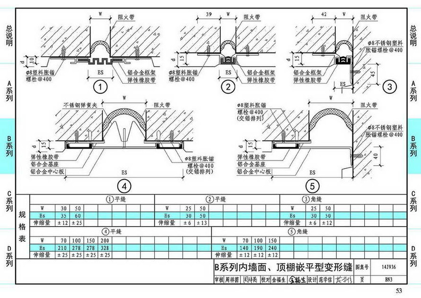 14j936-变形缝建筑构造