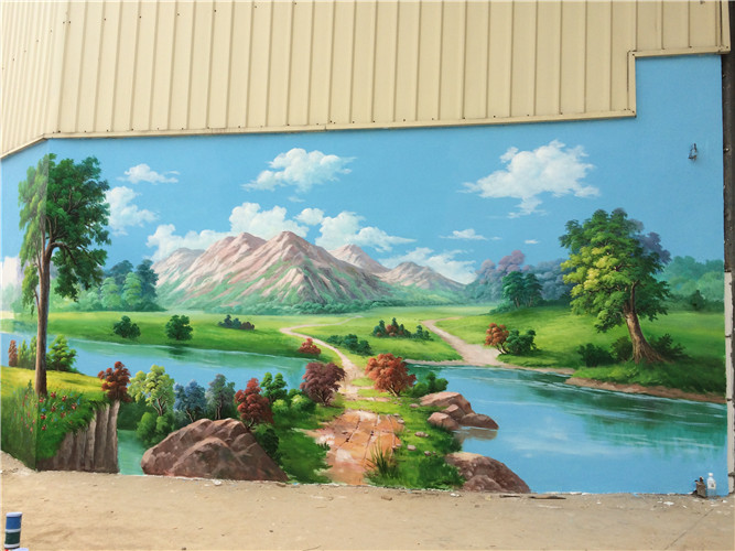 新农村文化墙墙绘作品