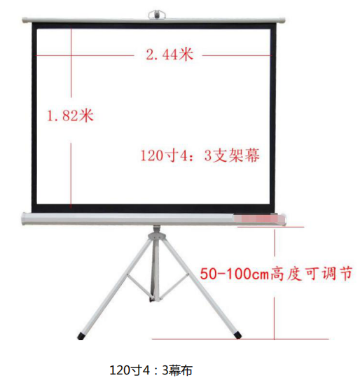 79m),不同类型的投影仪分别使用不同的投影幕布,正所谓好马配好鞍.