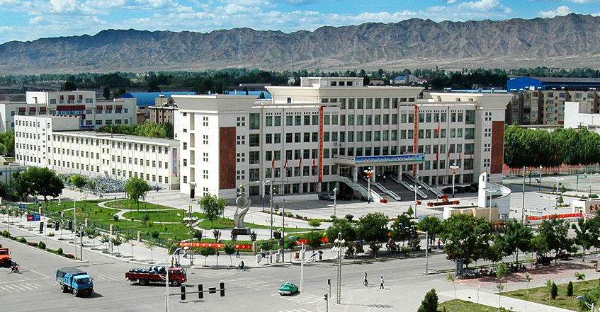 河西堡镇政府鸟瞰图