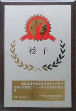 11年六安市名牌产品