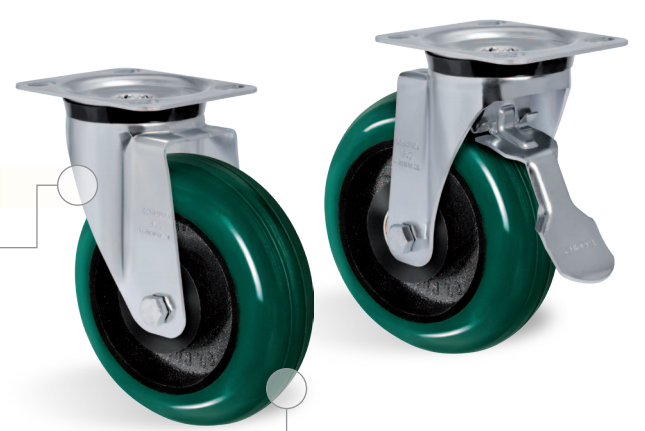 OPPA  脚轮  AC- POLURETANO MOLDADOCapacidade até 550kg