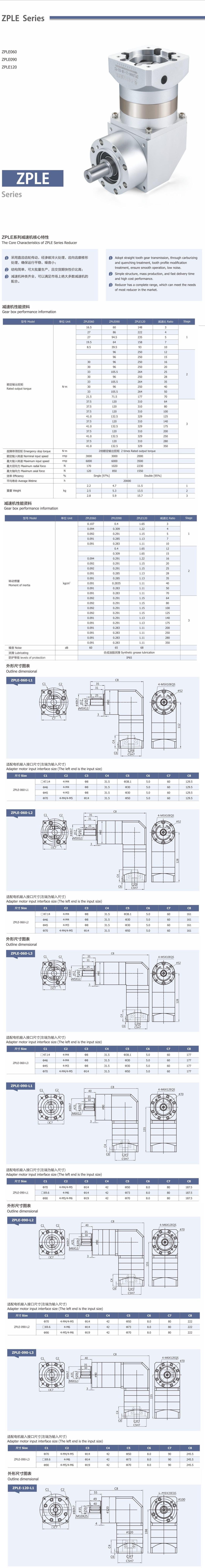 卓蓝减速机直齿系列