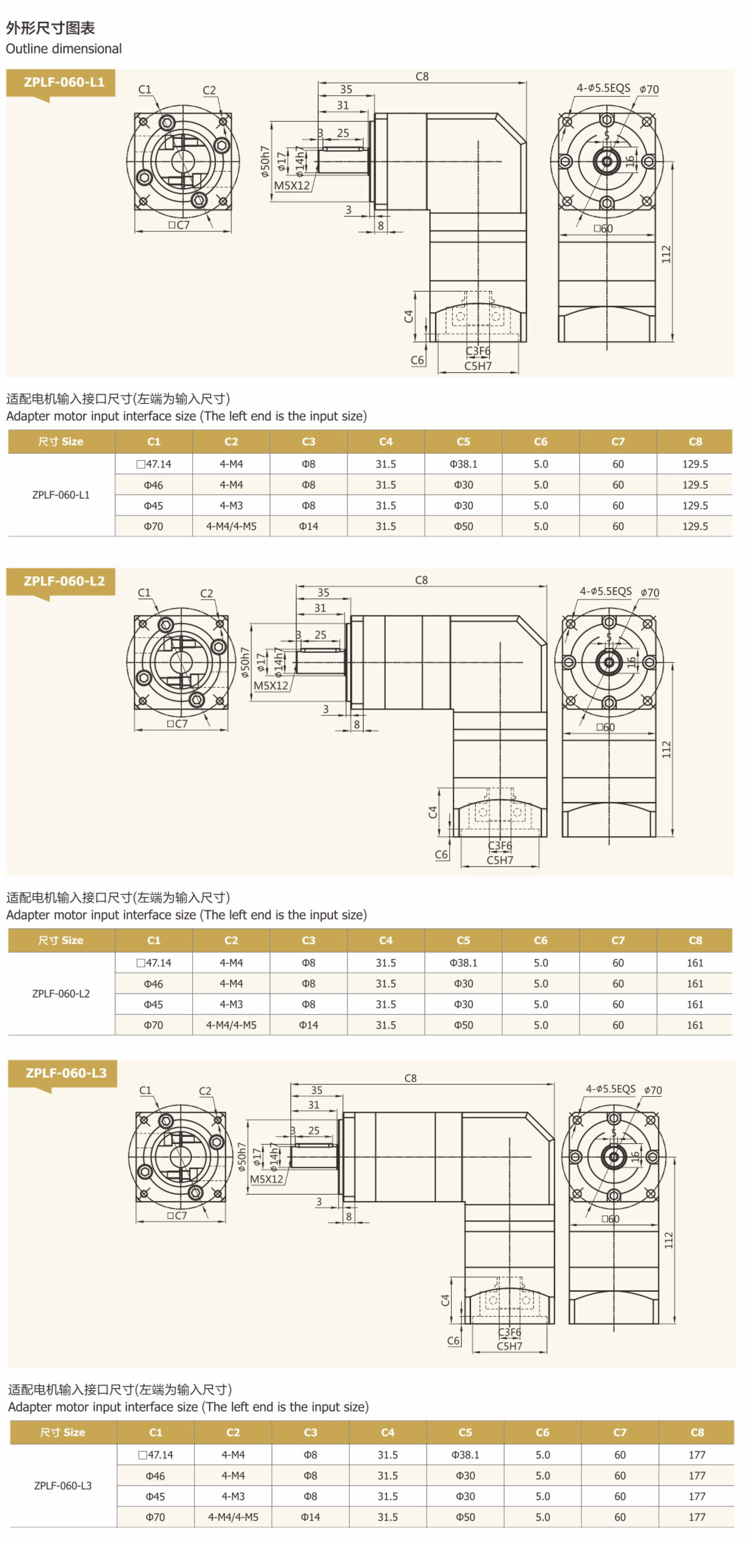 卓蓝减速机直齿系列