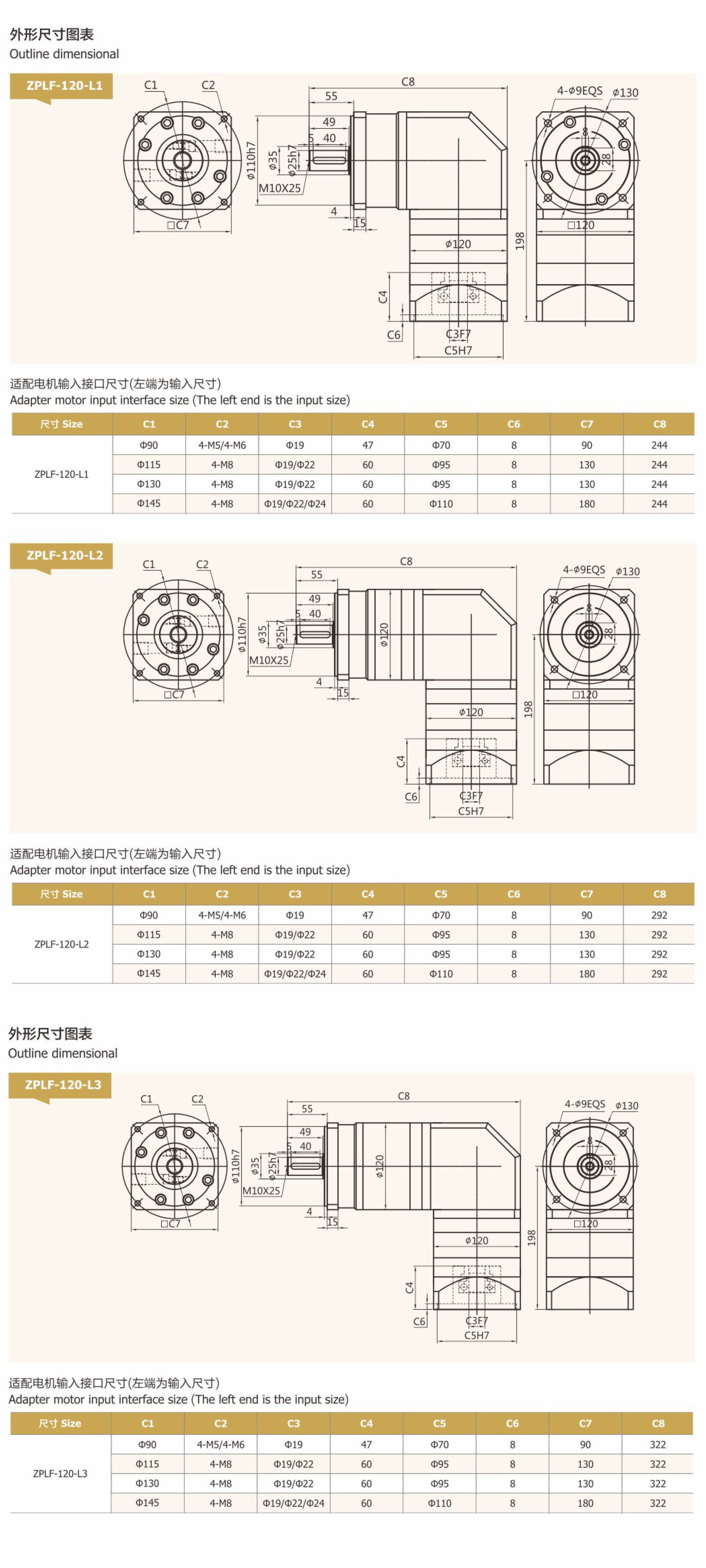 卓蓝减速机直齿系列