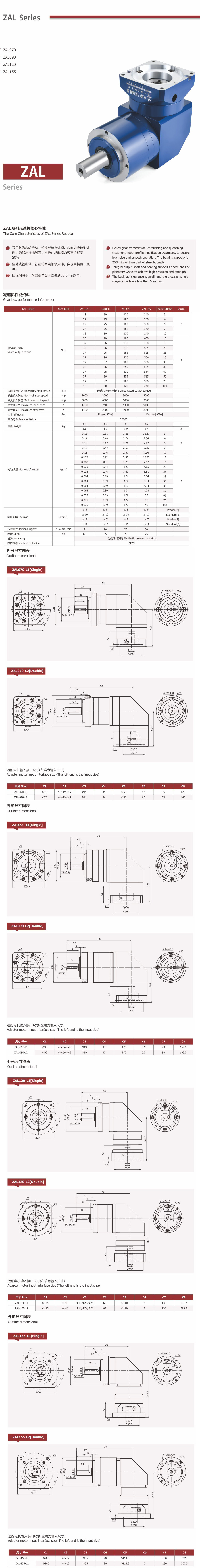 卓蓝减速机斜齿系列