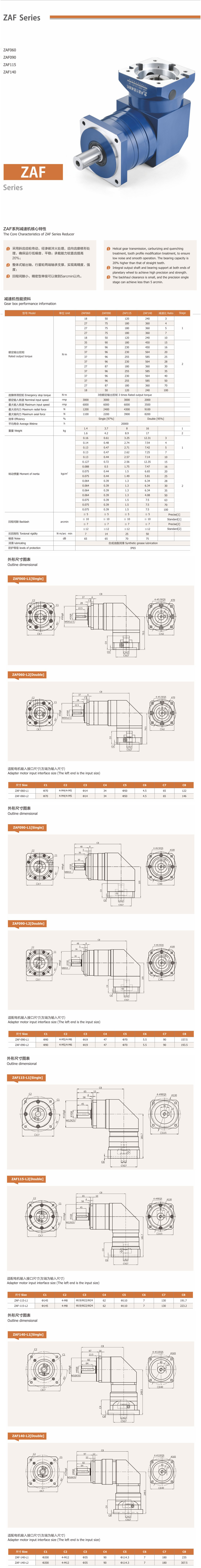 卓蓝减速机斜齿系列
