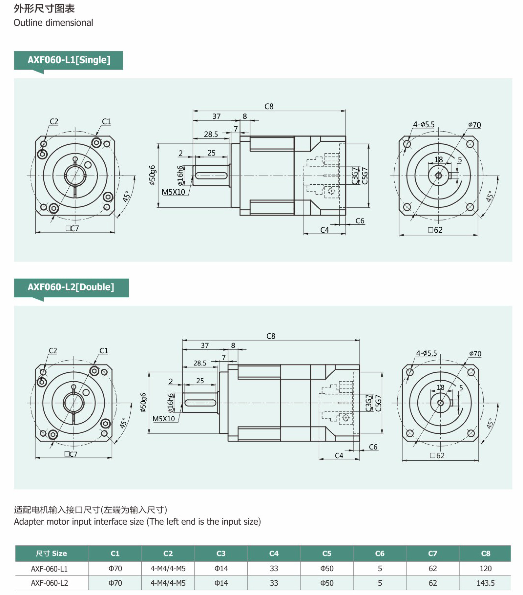 卓蓝减速机斜齿系列
