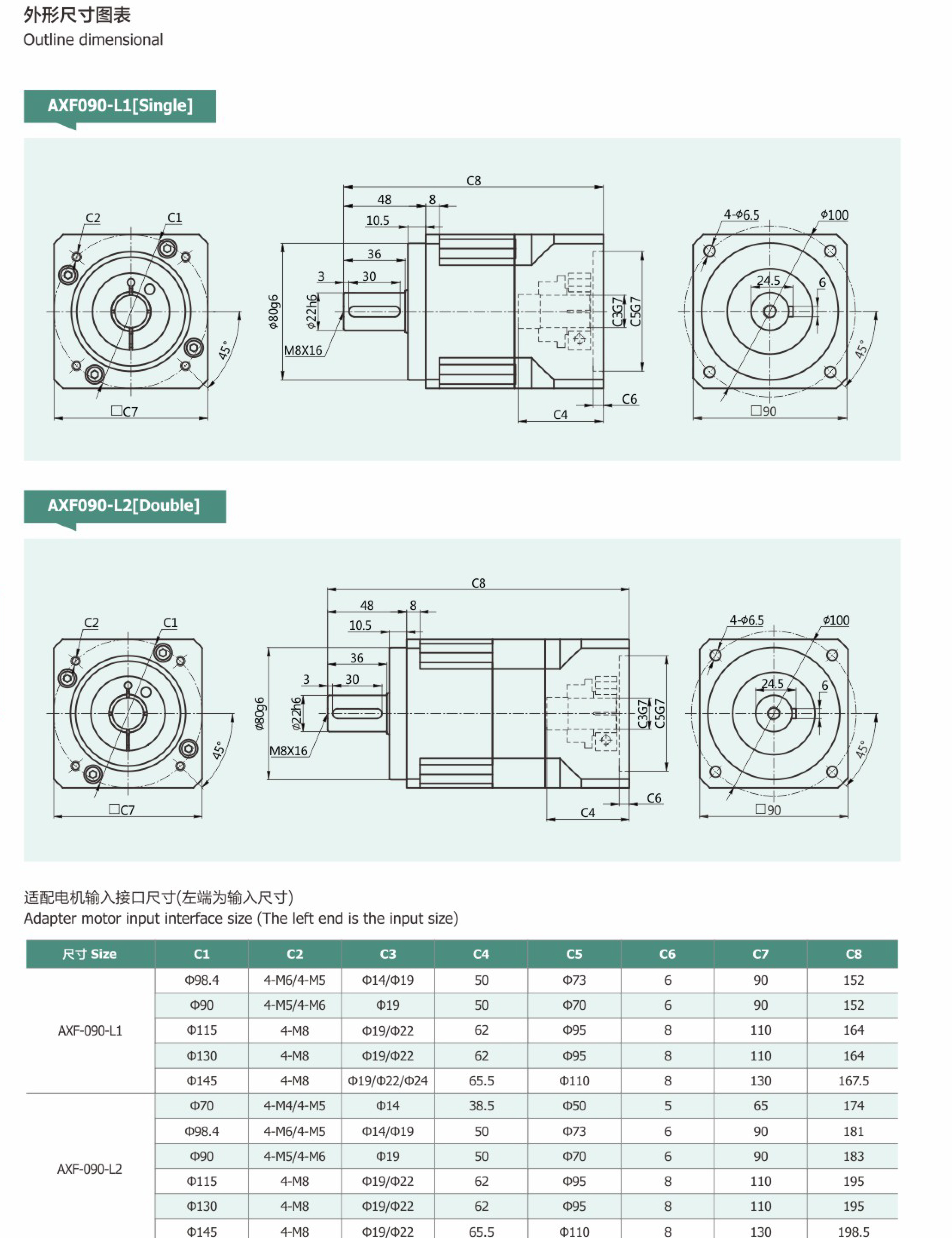 卓蓝减速机斜齿系列