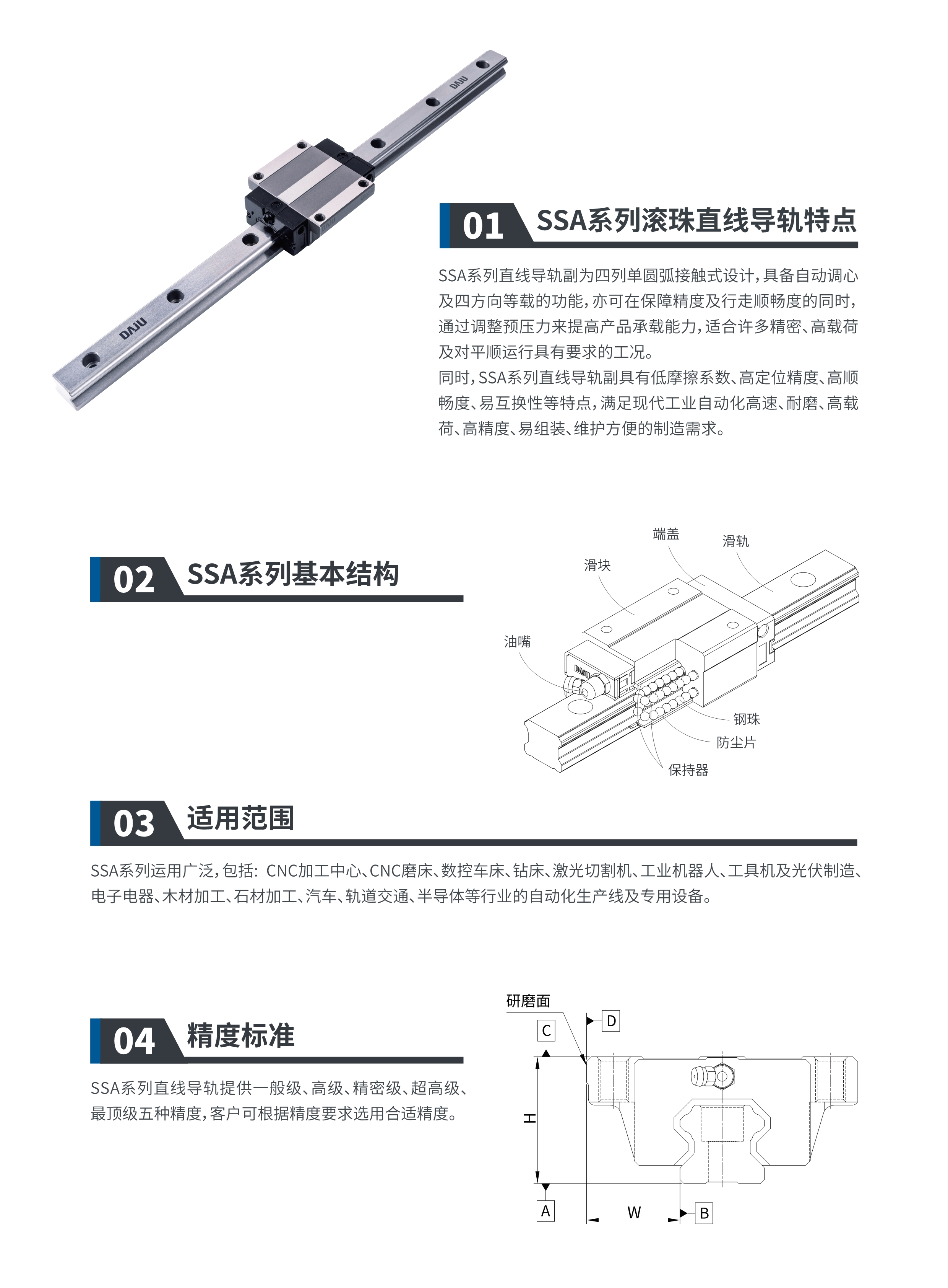 恒尔达滚珠直线导轨展示