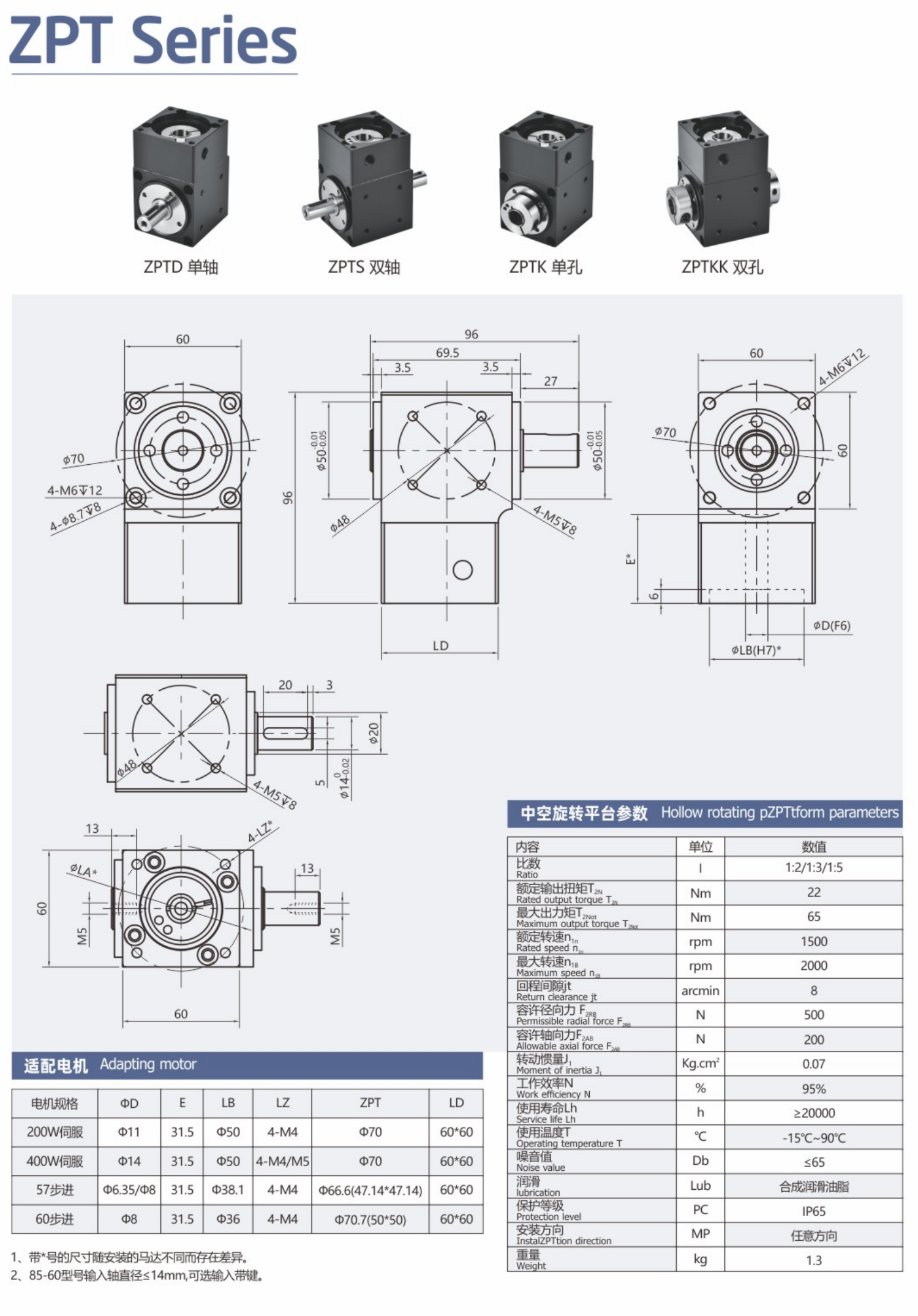 卓蓝中空旋转平台