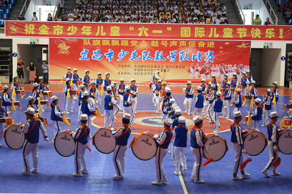 夷陵區實驗小學鼓號隊表演