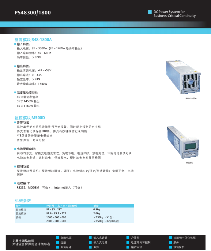 艾默生ps48300-3b/1800,艾默生ps48300高頻開關電源-開關電源-中興