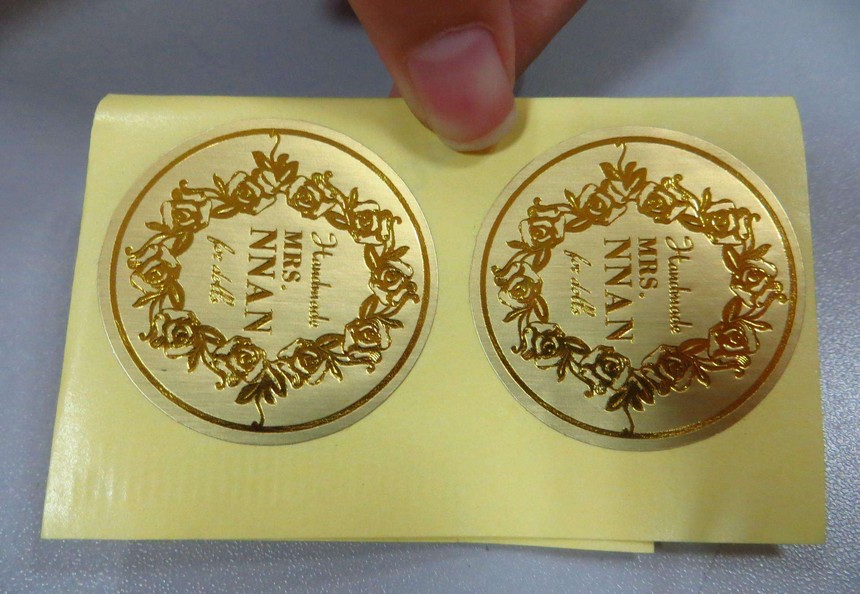 烫金不干胶标签2