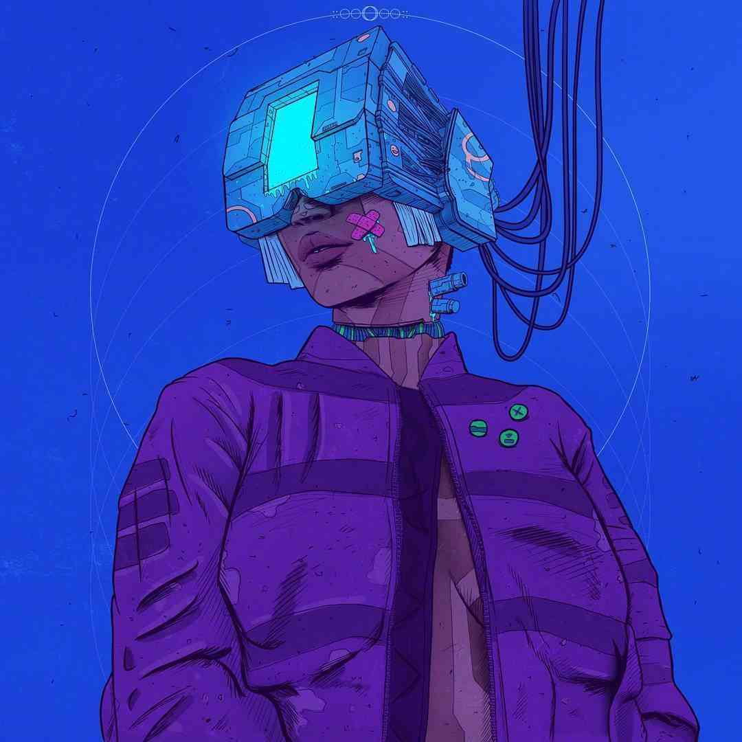 迷幻的赛博朋克插画视觉冲击力极强来自nickgiassullo