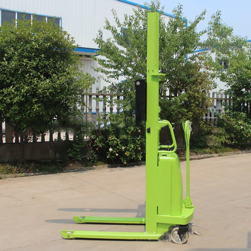 特惠1吨1.6米半电动液压堆高车电动托盘叉车半自动搬运堆垛车